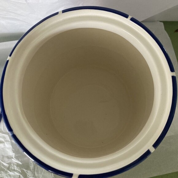 1998 Clay Art Tropical Fish Cookie / Sugar Jar Adriatic Hand Painted South 8.5”​ - Picture 8 of 9